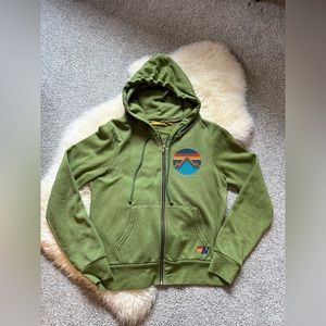Aviator Nation Hoodie Green All Seasons XS